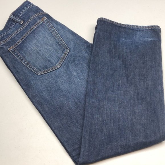 VINTAGE MENS OLD NAVY BOOTCUT JEANS 36x32 ⭐️ - Picture 6 of 11